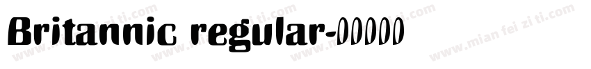 Britannic regular字体转换